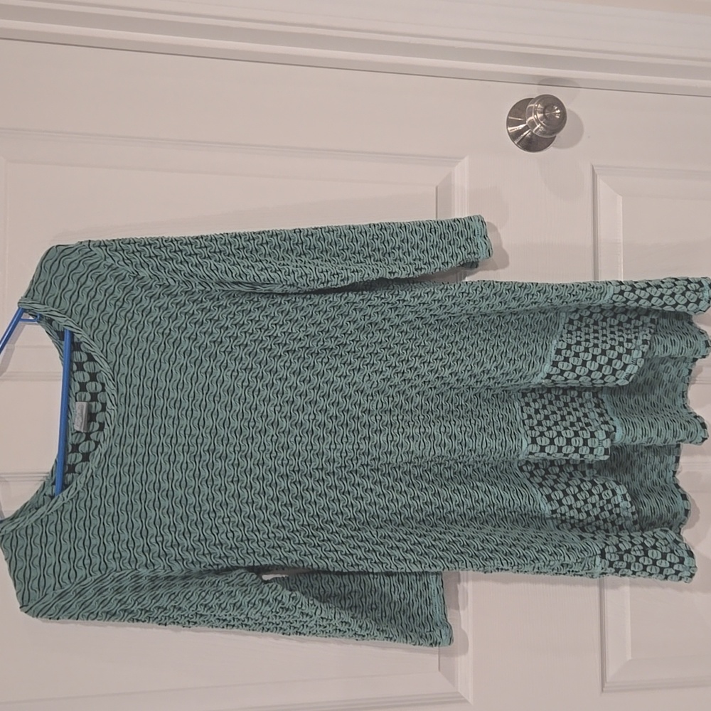 Women's Green/Black Tunic Size L